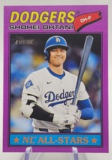 ⚾️ SHOHEI OHTANI Topps Heritage Dodgers NL All-Stars Purple Border Card #290