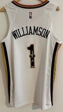 New NWT Zion Williamson Fanatics Under Wraps Signed Nike Pelicans #1 75th Jersey