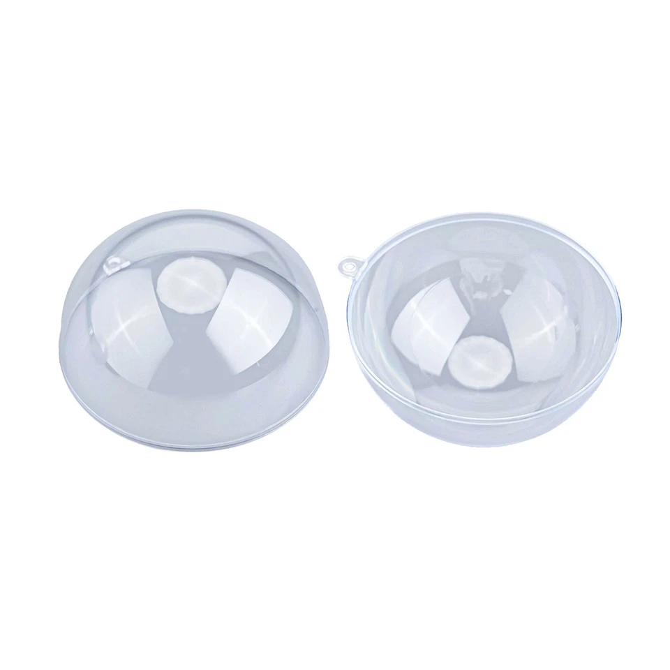 Decorazione rotonda per bambini 10 cm plastica trasparente alta qualità - Immagine 3 di 4