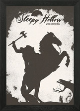 Poster arte da parete con cornice Sleepy Hollow Tim Burton quadro stampa su tela