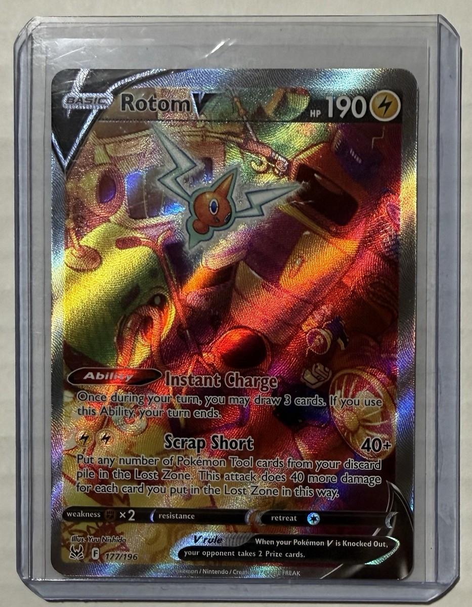 Rotom V (Alternate Full Art) 177/196 Swsh11: Lost Origin Holo