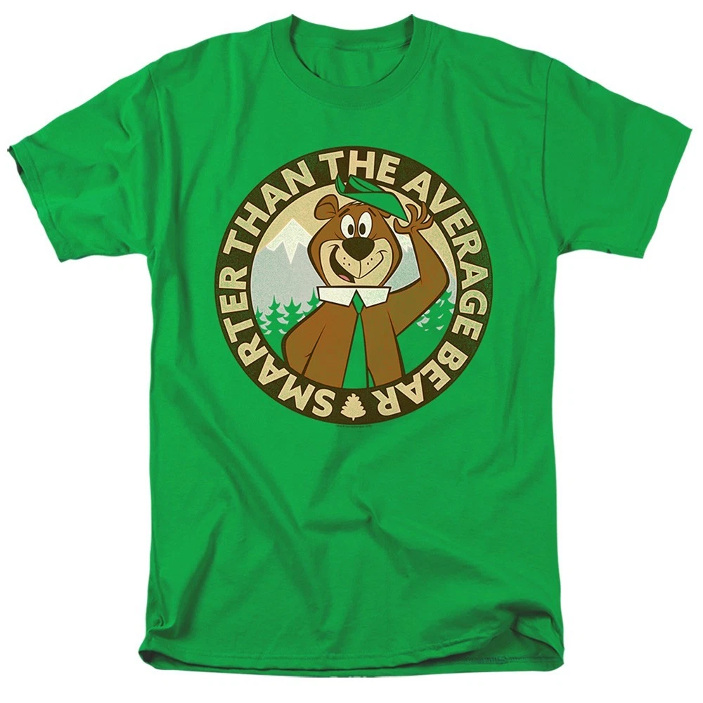Yogi Bear Smarter Than the Average Bear T-Shirt – Short or Long Sleeve – Green