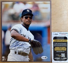 RICKEY HENDERSON Signed Auto MLB Baseball New York Yankees 8x10 Photo JSA Cert