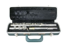 Bundy Selmer Flute FOR PARTS or REPAIRS Vintage Silver Plated Hard Case