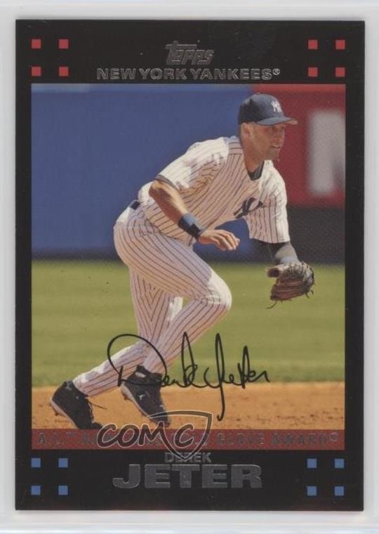2007 Topps Gold Glove Red Back Derek Jeter #301 HOF 0t2