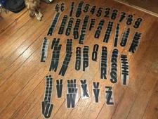 6” Zip Acrylic  Changeable Sign  Numbers And Letters 195 PCS No R eserve