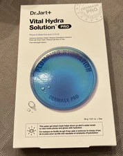 Dr. Jart+ Vital Hydra Solution PRO Glow Face Mask w/Hyaluronic Acid 5-Pack NIB