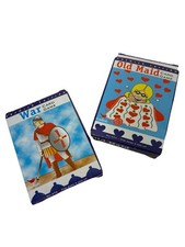 OLD MAID War Card Games Cardinal 2001 Premium Edition Kids Y2K Complete Boxed