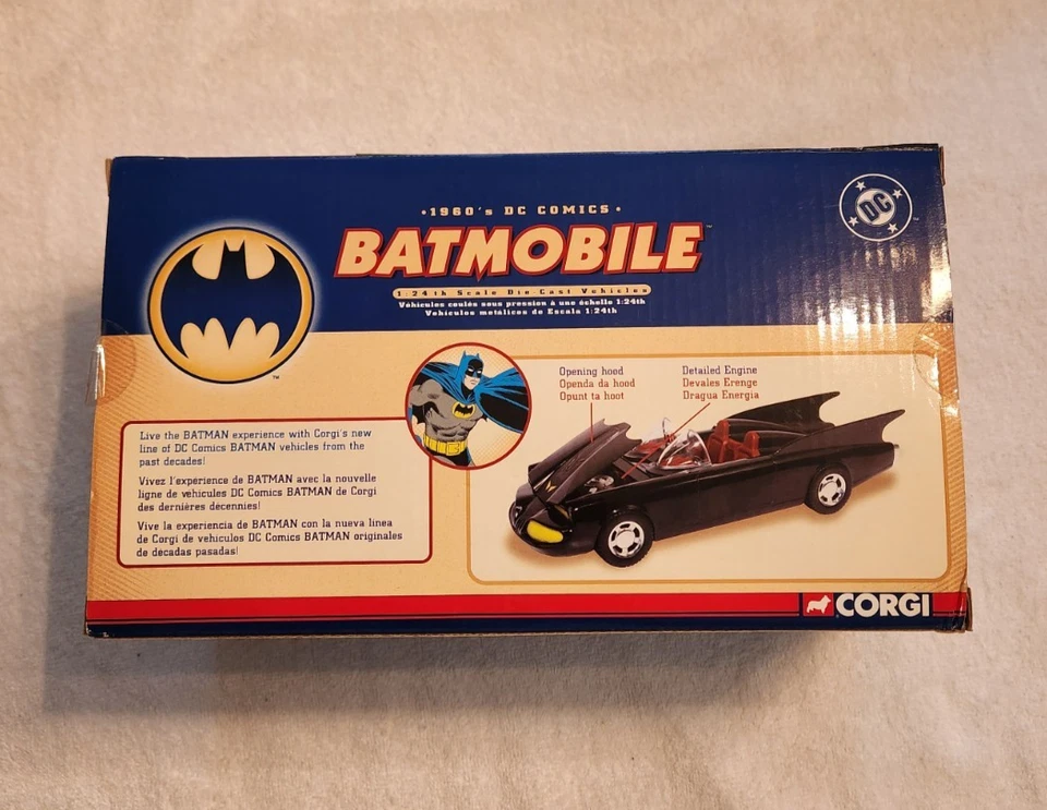 Batmobile 1960's DC Comics 1:24 Scale Die Cast Corgi 2005 - MISB - Image 3 of 4