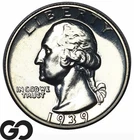 1939 Washington Quarter Proof, Premium Quality Superb Gem PR++