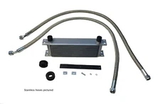 New MGB 10 Row Oil Cooler Kit 1975-80 Includes Lines Cooler & Hardware Stainless