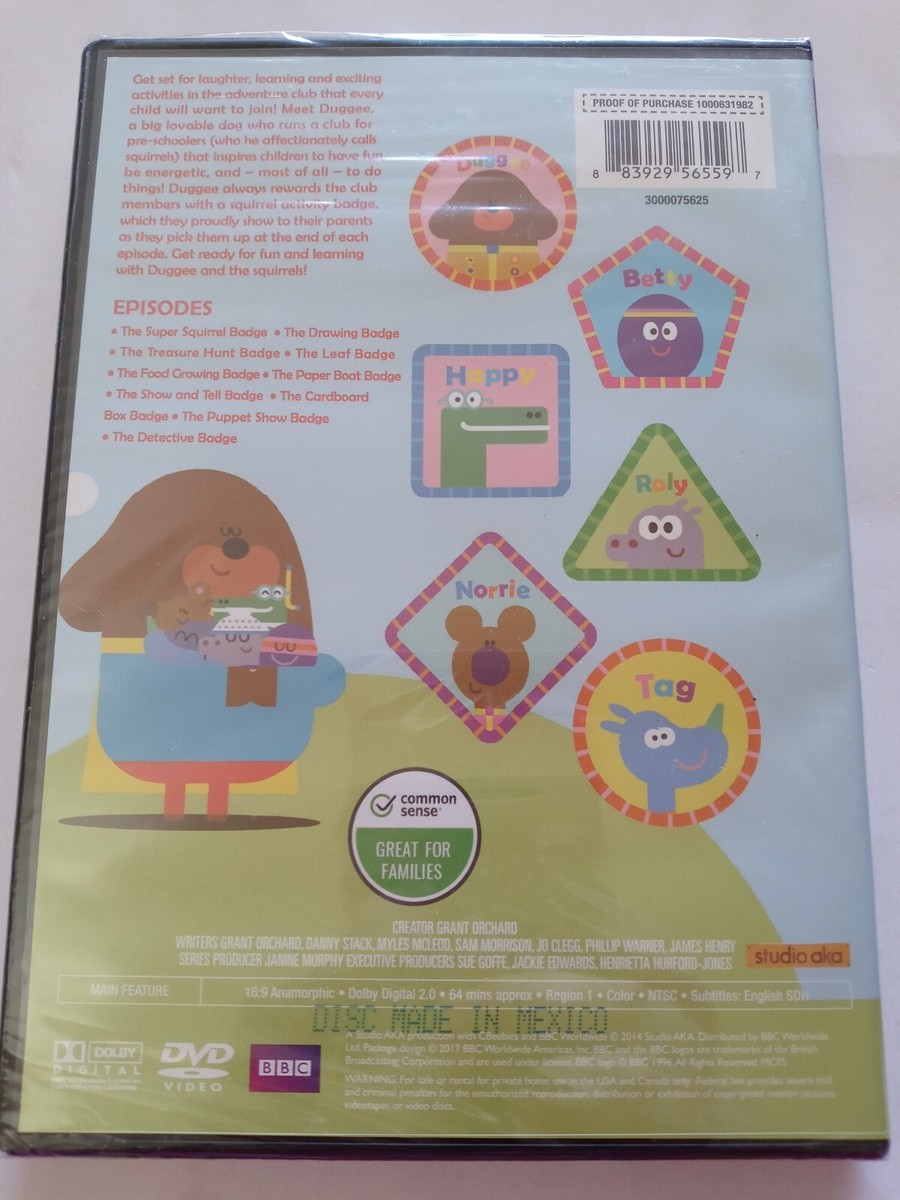 HEY DUGGEE - The Shape Badge & Other Stories DVD - Region 4 - VGC