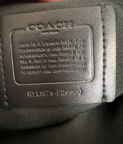 Coach Shoulder Bag ec-22100 Black Gray Signature F29960 Canvas - Picture 7 of 12