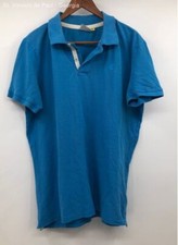 Diadora Blue 90s Athletic Slim Fit Ss 100 Cotton Ss Polo Shirt - Size Xl