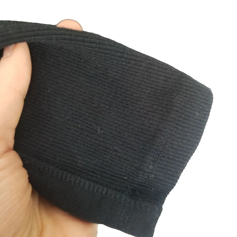 Blazer Suéter Estándar James Perse Para Mujer 4 Negro Panel Acanalado Un Botón Foto 4 de 4