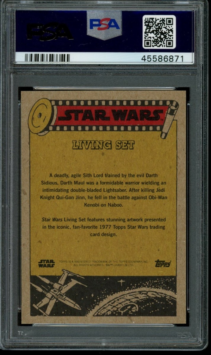 2019 Topps Star Wars Living Set #25 Darth Maul PSA 10 Gem Mint SP
