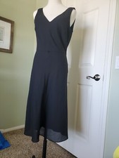 Talbots Timeless "Little Black Dress" V Neckline & Sleeves Size 8* no belt*