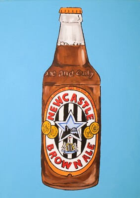 Magnet Brown Ale aus Original Kunstwerk des Künstlers Jim Harker. Unikat!