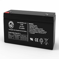 AJC Battery Compatible with PowerCell PC6120 6V 12Ah Sealed Lead Acid Battery