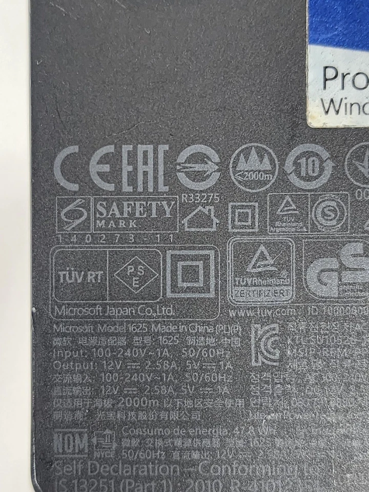 Original Microsoft AC Adapter 36W 12V 2.58A for Microsoft Surface Pro 3 / 4 1625 - Image 3 of 4