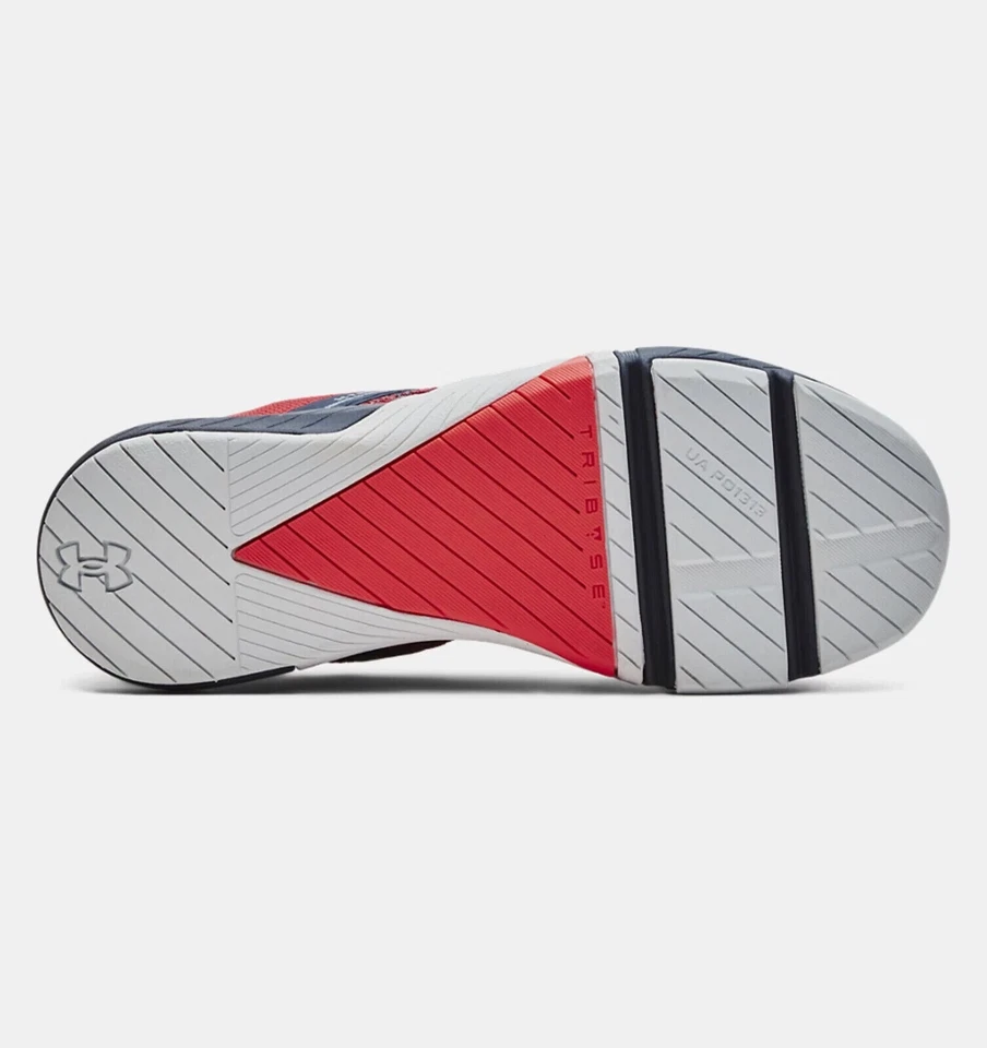 Novo Under Armour UA TriBase Reign 5 Q1 tamanho 10.5 vermelho/cinza - Imagem 3 de 4