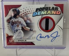 2024 Topps Pristine - Cal Ripken Jr. - Popular Demand Auto - Red 5/5! Ebay 1/1!