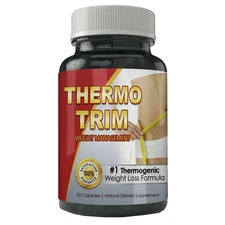 Thermo Trim Thermogenic Fat Burner Weight Loss Energy Support 30 Capsules New