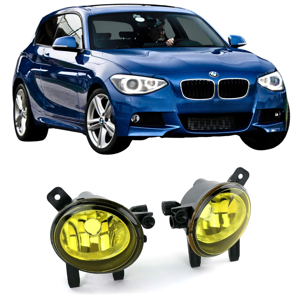 Antibrouillards H8 Jaune BMW Série 1 F20 F21 Idéal pour Routes de Nuit