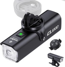 TOWILD CL1000 Smart Bike Lights, 1000 Lumen Front Bike Light 4000mAh Type C Rec