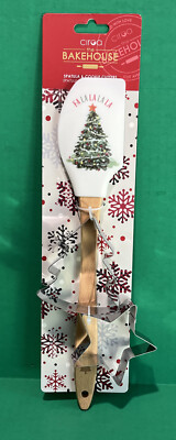 The Bakehouse Christmas Fa La La Cookie Cutters and Spatula 3pc Set New  