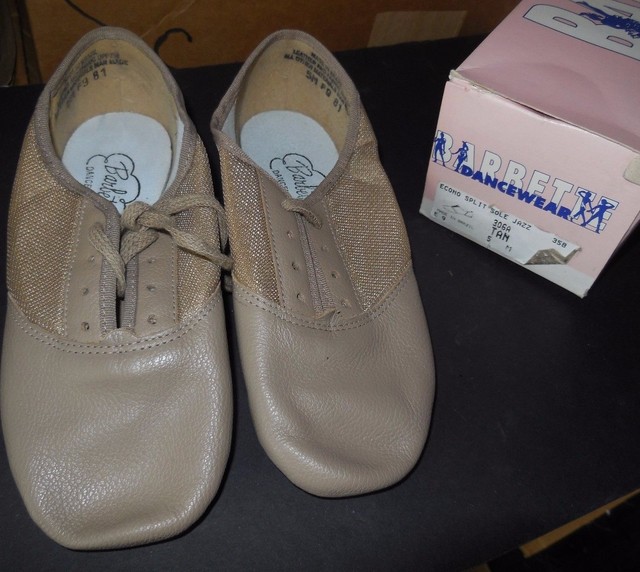 tan split sole jazz shoes
