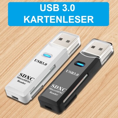   USB 3.0 MICRO SD KARTENLESER SDHC SDXC SD LESEGERÄT COMPUTER TABLET AUTO Z237