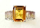 HSN Colleen Lopez Sterling Silver Madeira Citrine & Amethyst Band Ring 7 — photo 3