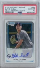 2011 Bowman Chrome Blake Snell Auto RC PSA 10 Gem Mint POP 15