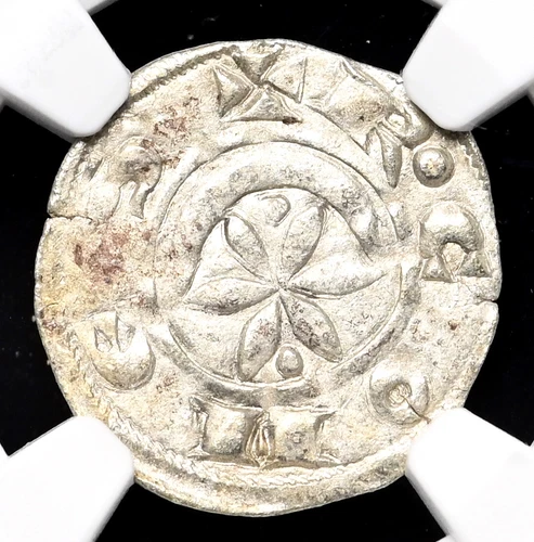 FRANCE, Provence. Raymond V, 1148-1194, Silver Denier, NGC MS61