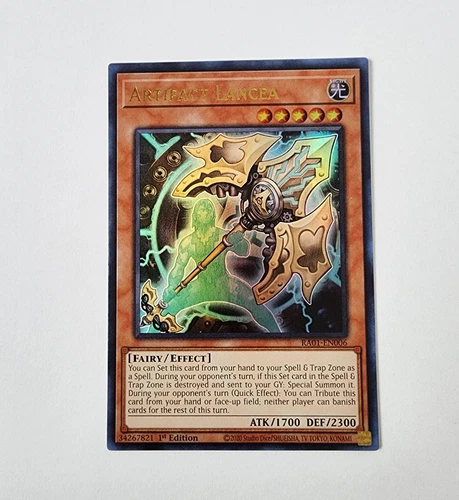 Artifact Lancea - RA01-EN006 - Ultra Rare -  NM - Yugioh TCG - 1st Ed