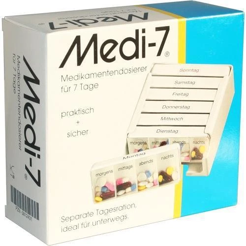 HANS-H.HASBARGEN GMBH & CO. KG MEDI 7 Medikamenten Dosierer f.7 Tage 1St PZN 3812431