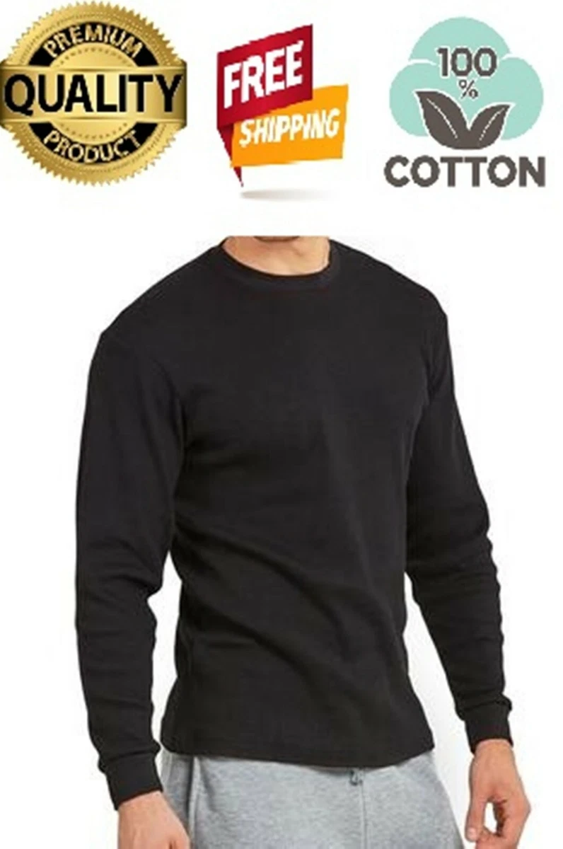 Men long sleeve Shirt Warm (Black)