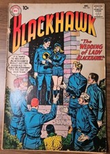 BLACKHAWK 155 DC COMICS BODA DAMA RARO BLACKHAWK COLECCIONISTAS 1960