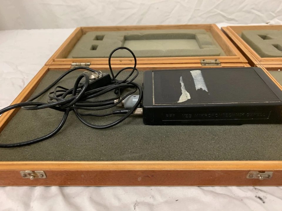 Rare Neumann Gefell HH721 vintage condenser wireless microphones in wood Boxes - Image 3 of 4