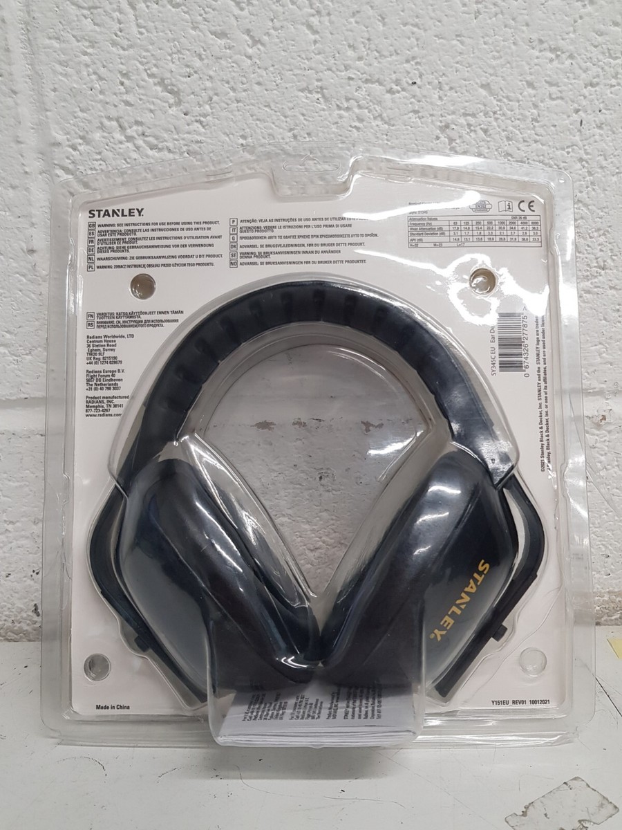 Stanley Ear Defender SY345 EU SNR 26 Noise Reduction Adjustable