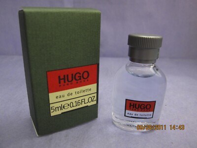 *Vintage* HUGO by HUGO BOSS 0.16 FL oz / 5 ML EDT Miniature Splash / Pour In Box