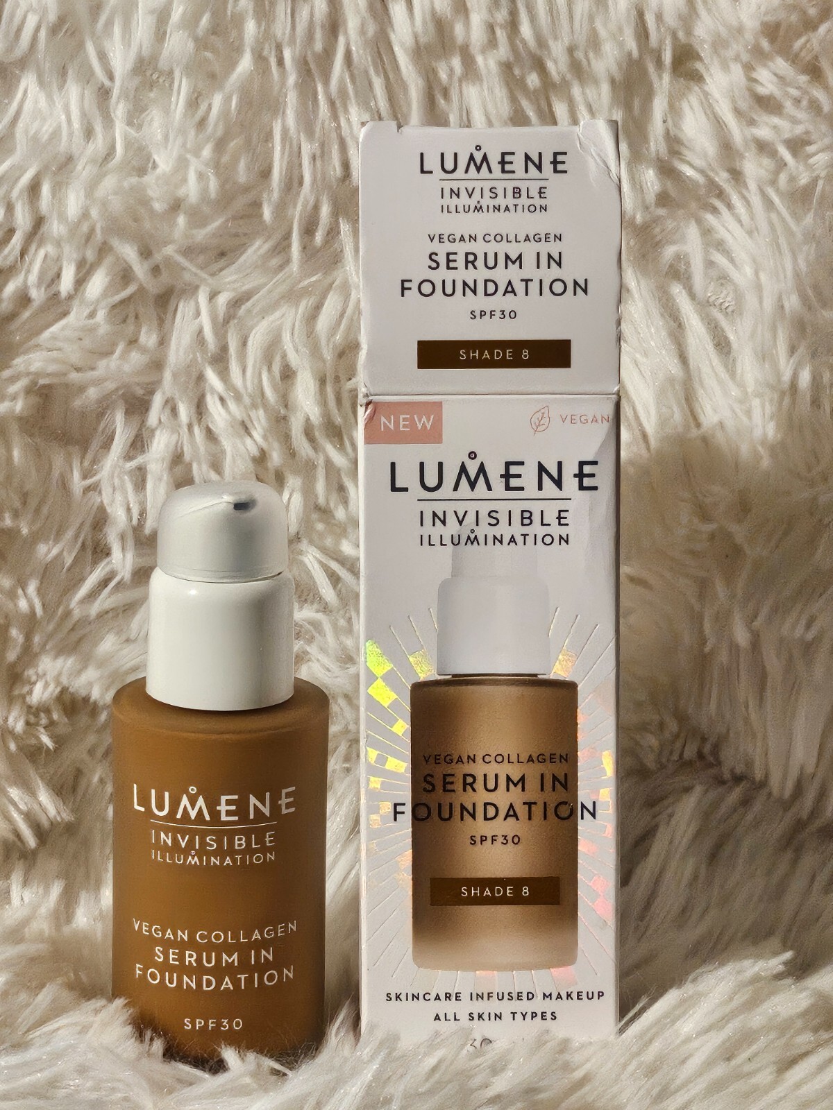 Lumene Vegan Collagen Serum In Foundation SPF30 30ml Shade 8