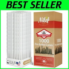 Artisanal Quality 1000 Pack Pre Rolled Cones - Natural Papers & W Filter Tips
