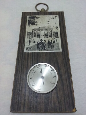 Teak Style Vintage Thermometer Das Brandenburger Tor Decor - Made in Germany