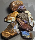 Australian Yowah QLD boulder opal rough parcel 900 cts 180 g blue purple lot