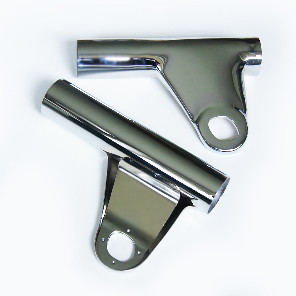 1973 Kawasaki headlight Fork Ears Cover chrome ear cover bracket
