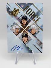 Thomas/Kyrou/Neighbours/Parayko - 2024-25 SPx Force Auto /49 St. Louis Blues SSP
