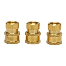 3 Pcs Pressure Washer Coupler,  Connect Fittings 1/4 Inch  Coupler Female5862
