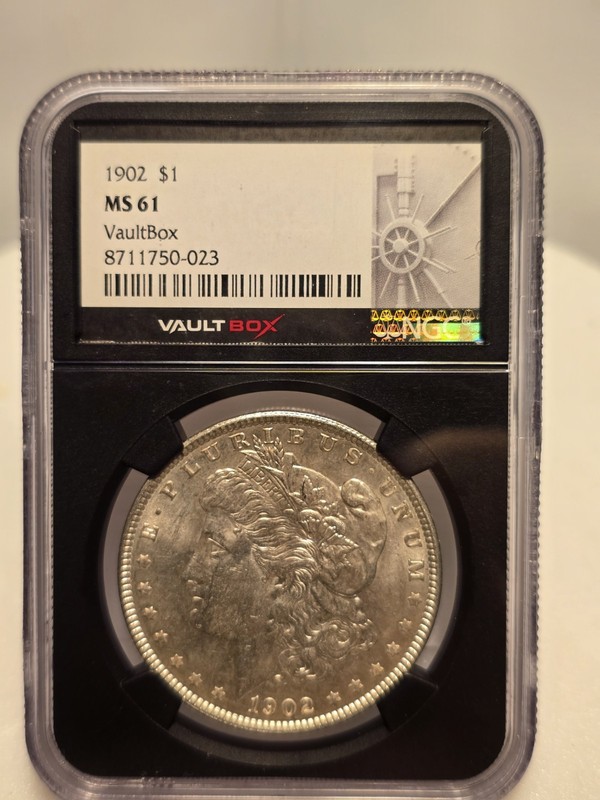 1902-P Morgan Silver Dollar $1 NGC MS61 Philadelphia Semi Key Date US Coin